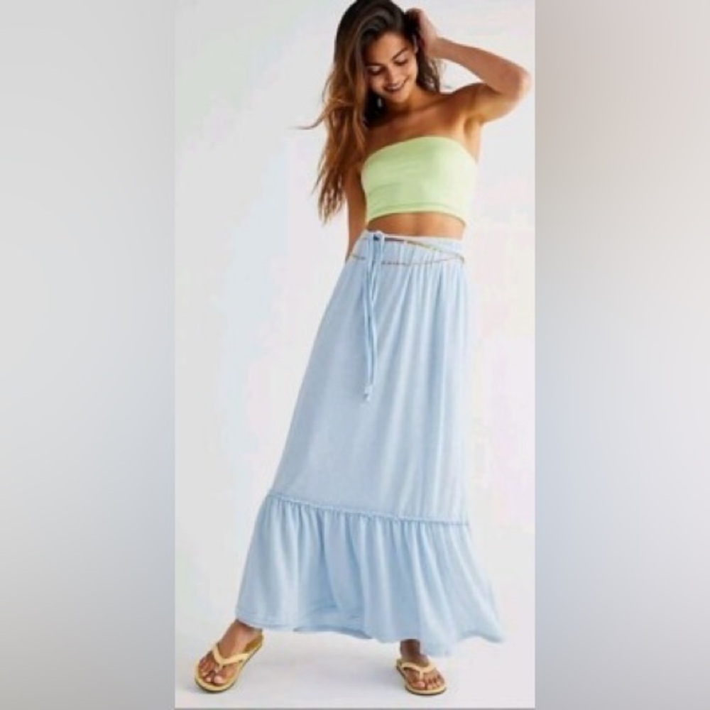 Free People Beach Convertible Wrap Maxi Skirt EUC